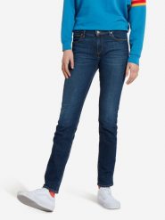 SPODNIE DAMSKIE WRANGLER SLIM WONDER BLUE W28LRH211 112128425. Niebieskie spodnie materiałowe damskie Wrangler, bez wzorów, z jeansu. Za 199.99 zł.