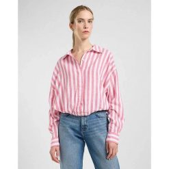 DAMSKA KOSZULA LEE ELASTICATED SHIRT LYCHEE AWNING 112363502. Koszule damskie Lee, xs, bez wzorów, bez kołnierzyka, bez ramiączek. Za 169.99 zł.