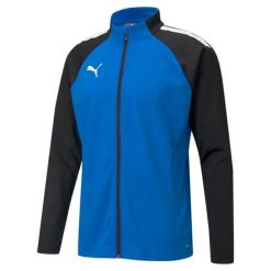 Kurtka treningowa Puma Team Liga. Czarne kurtki męskie Puma, m, bez wzorów, z materiału, z kapturem. Za 181.65 zł.