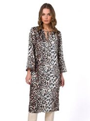 Stylove Sukienka w kolorze kremowym rozmiar: M. Brązowe sukienki damskie Stylove, m, bez wzorów, bez kołnierzyka, bez ramiączek, midi. Za 72.99 zł.