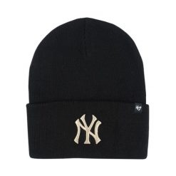 Czapka New York Yankees czarna B-HYMKR17ACE-BKT. Czarne czapki zimowe damskie POINT. Za 96.99 zł.