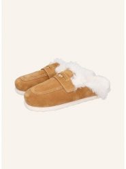 MELVIN & HAMILTON Skórzane kapcie "Anima 1" w kolorze jasnobrązowym rozmiar: 37. Brązowe kapcie damskie MELVIN & HAMILTON. Za 434.99 zł.