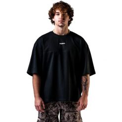 T-shirt Nebbia Power Oversized. Czarne t-shirty męskie Nebbia, m, bez wzorów, z bawełny, bez kołnierzyka. Za 229.99 zł.