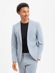 S.Oliver BLACK LABEL marynarka z zestawu modułowego Mężczyźni Regular Fit niebieski, 26. Czarne marynarki męskie s.Oliver Black Label, bez wzorów, z bawełny. Za 599.95 zł.