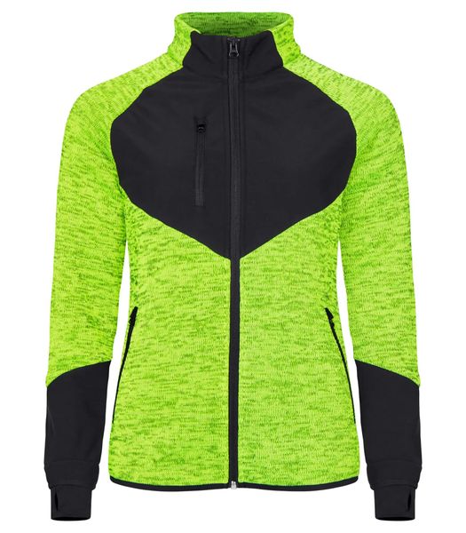 Clique Haines Women kurtka polar/softshell — Visib Yellow. Żółte kurtki softshell damskie CLIQUE, s, bez wzorów, z polaru, bez kaptura. Za 279.42 zł.