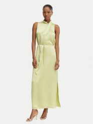 HUGO Sukienka koktajlowa Kewina-1 50566973 Beżowy Slim Fit. Brązowe sukienki damskie Hugo, bez wzorów, z syntetyku, wizytowe, bez kołnierzyka, bez ramiączek. Za 1,149.00 zł.