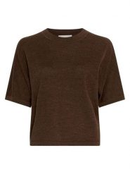 MOSS COPENHAGEN Wełniany sweter "Nema" w kolorze ciemnobrązowym rozmiar: XS/S. Brązowe swetry klasyczne damskie MOSS COPENHAGEN, s, z wełny, bez kołnierzyka. Za 174.43 zł.