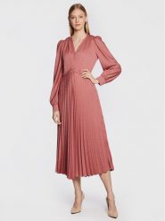 TWINSET Sukienka codzienna 222TT2420 Różowy Regular Fit. Czerwone sukienki damskie Twinset, na co dzień, bez wzorów, z syntetyku, bez kołnierzyka, bez ramiączek, proste. Za 899.99 zł.