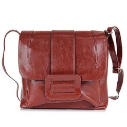Torebka skórzana damska listonoszka DAN-A T30 koniakowa. Shopper bag damskie DAN-A, bez wzorów, ze skóry, bez dodatków. Za 349.99 zł.