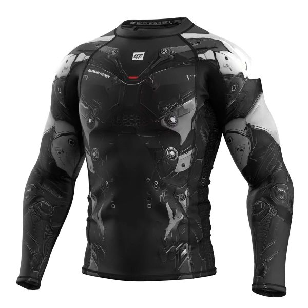 Koszulka sportowa męska Rashguard do MMA EXTREME HOBBY IRON FORCE. Zielone bielizna termoaktywna męska EXTREME HOBBY, m, bez wzorów, z bawełny. Za 209.00 zł.