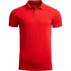 Koszulka polo męska TSM602 - czerwony - Outhorn. Czerwone koszulki polo męskie Outhorn, m, bez wzorów, z bawełny, bez ramiączek. W wyprzedaży za 29.99 zł.