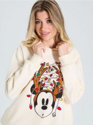 Bluza Myszka Miki - kremowy. Białe bluzy sportowe damskie Sinsay, l. Za 49.99 zł.