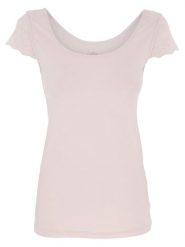 COTONELLA Koszulka w kolorze jasnoróżowym rozmiar: XL. Różowe bluzki damskie Cotonella, xl, bez wzorów, bez kołnierzyka. Za 27.95 zł.