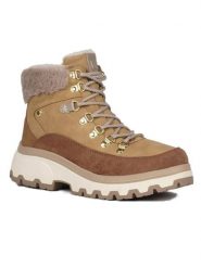 Kimberfeel Botki zimowe "Celina" w kolorze jasnobrązowym rozmiar: 40. Brązowe botki damskie Kimberfeel, na zimę, z materiału, bez obcasa, bez zapięcia. Za 282.80 zł.