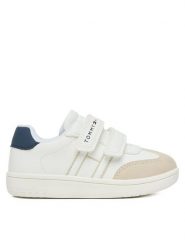 Tommy Hilfiger Sneakersy T1X9-34342-1269 M Biały. Białe buty sportowe chłopięce Tommy Hilfiger, ze skóry, bez zapięcia. Za 329.99 zł.
