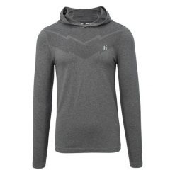 Koszulka z długim rękawem Huari Hazh. Szare t-shirty sportowe męskie Huari, l, z elastanu, bez ramiączek, do biegania. Za 164.30 zł.