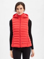 Wellensteyn Damska kamizelka pikowana - Włochy Kaptur Kobiety Sztuczne włókno czerwony jednolity, M. Czerwone kamizelki damskie Wellensteyn, m, z dzianiny. Za 699.95 zł.