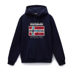 Bluza męska Napapijri B-Dorees Hooded. Niebieskie bluzy bez kaptura męskie Napapijri, m. Za 309.99 zł.