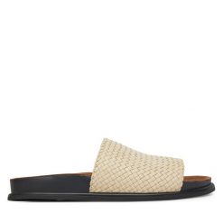 Klapki Vagabond Shoemakers. Brązowe klapki damskie Vagabond Shoemakers, bez wzorów, bez obcasa. Za 349.99 zł.