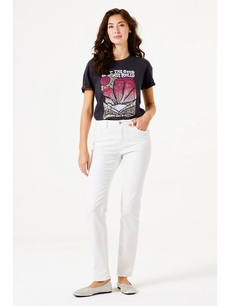 Garcia Koszulka w kolorze czarnym rozmiar: L. Czarne bluzki damskie Garcia, l, bez wzorów, z bawełny, bez kołnierzyka. Za 83.42 zł.