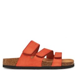Klapki Dr. Brinkmann. Brązowe klapki damskie Dr. Brinkmann, bez wzorów, bez obcasa. Za 239.99 zł.