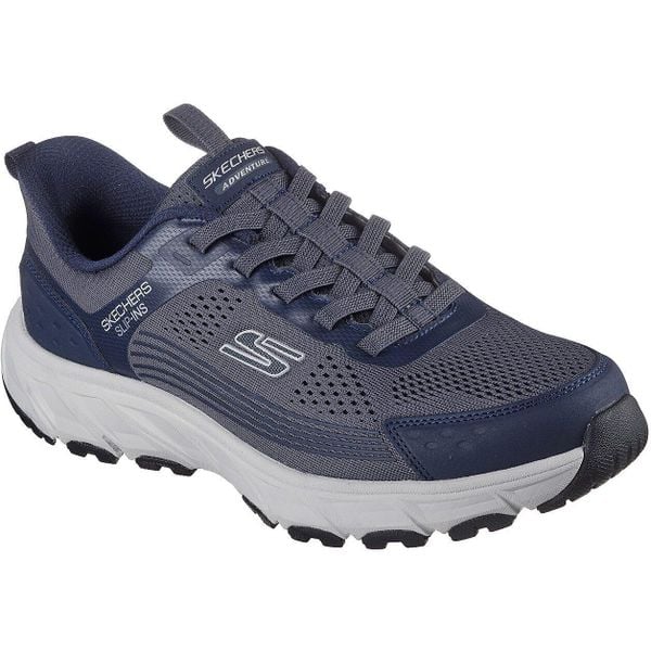 Buty sportowe męskie Skechers Hillcrest 2.0. Niebieskie buty sportowe na co dzień męskie Skechers, bez zapięcia. Za 490.00 zł.