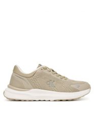Calvin Klein Sneakersy Low Cut Lace-Up V3X9-83311-1903 Beżowy. Brązowe buty sportowe chłopięce CALVIN KLEIN, z materiału, bez zapięcia. Za 429.99 zł.