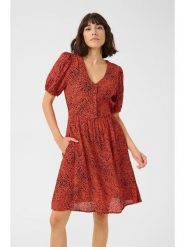 Kaffe Sukienka w kolorze czerwono-czarnym rozmiar: 40. Czerwone sukienki damskie Kaffe, bez wzorów, z wiskozy, bez kołnierzyka, bez ramiączek, mini. Za 130.99 zł.
