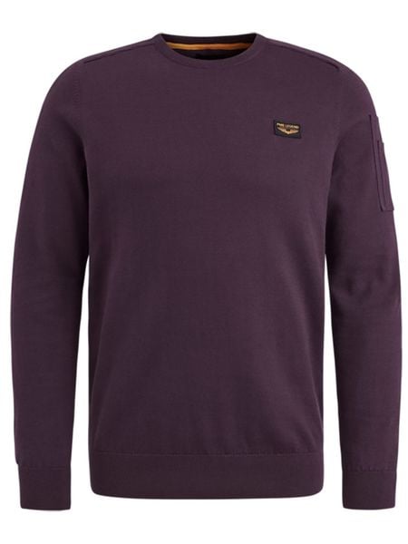 PME Legend Sweter w kolorze ciemnofioletowym rozmiar: XXL. Różowe swetry męskie PME Legend, xxl, bez wzorów, z bawełny, bez kołnierzyka. Za 218.57 zł.