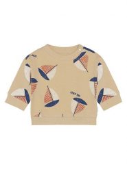 Noppies Bluza w kolorze beżowym rozmiar: 92. Brązowe bluzy i bluzki niemowlęce Noppies, bez wzorów, z bawełny, bez ramiączek, bez kaptura. Za 59.95 zł.