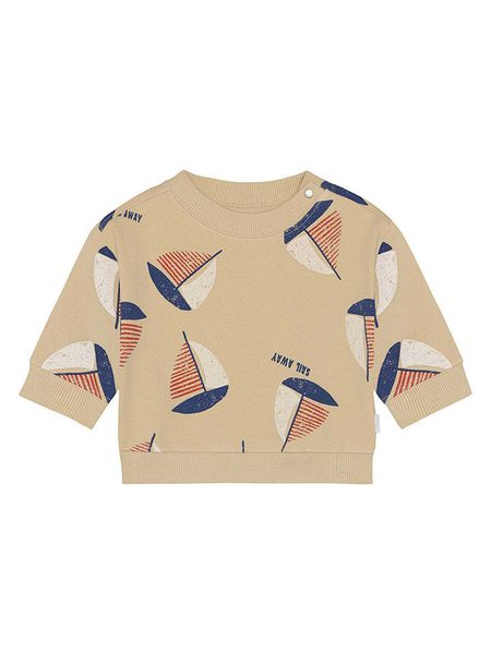 Noppies Bluza w kolorze beżowym rozmiar: 92. Brązowe bluzy i bluzki niemowlęce Noppies, bez wzorów, z bawełny, bez ramiączek, bez kaptura. Za 59.95 zł.