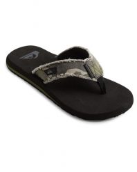 Japonki plażowe męskie Quiksilver Monkey Abyss. Zielone klapki i japonki męskie Quiksilver, z bawełny. Za 109.99 zł.