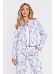 Made of emotion Kurtka w kolorze błękitnym rozmiar: S/M. Niebieskie kurtki damskie Made Of Emotion, m, bez wzorów, bez kaptura. Za 244.99 zł.