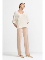 Rich & Royal Spodnie w kolorze beżowym rozmiar: 34. Brązowe spodnie materiałowe damskie Rich & Royal, bez wzorów, z materiału. Za 244.45 zł.