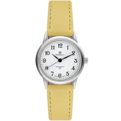 Zegarek Damski Perfect Klasyczny Skórzany Pasek Retro Żółty 273. Żółte, analogowe zegarki damskie ze stali. Za 51.99 zł.