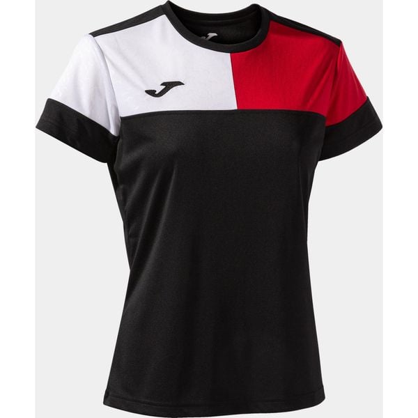 Damska koszulka Joma Camiseta Manga czarno-czerwona XS. Białe bluzki damskie Joma, xs, bez wzorów, bez kołnierzyka. Za 153.99 zł.