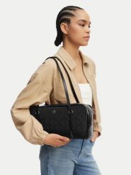 Calvin Klein Torebka Quilted Nylon 2X Strap Camerabag LV04F3651G Czarny. Czarne torebki klasyczne damskie CALVIN KLEIN, bez wzorów, z materiału, bez dodatków. Za 529.99 zł.