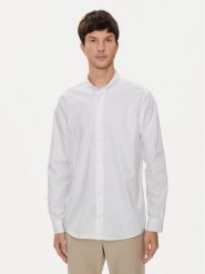 Calvin Klein Koszula K10K113211 Biały Slim Fit. Białe koszule męskie CALVIN KLEIN, m, bez wzorów, z bawełny, bez kołnierzyka, bez ramiączek. Za 209.99 zł.