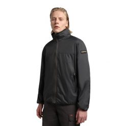 Kurtka sportowa męska Napapijri. Czarne kurtki treningowe męskie Napapijri, l, bez wzorów, trekkingowe. Za 319.99 zł.