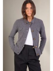 Perfect Cashmere Kaszmirowy kardigan "Friume" w kolorze antracytowym rozmiar: XXL. Czarne kardigany damskie Perfect Cashmere, xxl, bez wzorów, z kaszmiru. Za 981.37 zł.