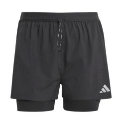 Damskie szorty 2 w 1 adidas 365. Czarne szorty damskie Adidas, bez wzorów, z materiału, sportowe. Za 285.50 zł.