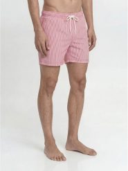 Jack & Jones Szorty kąpielowe "Maui" w kolorze czerwono-białym rozmiar: L. Białe szorty sportowe męskie Jack & Jones, l, z materiału, outdoorowe. Za 79.77 zł.