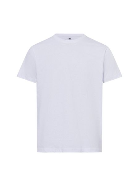 Nils Sundström T-shirt Mężczyźni Bawełna biały, L. Białe t-shirty męskie Nils Sundström, l, bez wzorów, z bawełny, bez kołnierzyka. Za 79.95 zł.