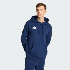 Bluza z kapturem Entrada26. Białe bluzy sportowe męskie Adidas, xl, z bawełny. Za 141.99 zł.