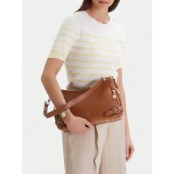 Torebka Beverly Hills Polo Club. Brązowe torebki klasyczne damskie Beverly Hills Polo Club, bez wzorów, bez dodatków. Za 259.99 zł.