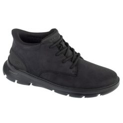 Buty do chodzenia zimowe męskie, Slip-Ins: Arch Fit Garza - Ridley. Czarne buty sportowe na co dzień męskie Skechers, na zimę, ze skóry, bez zapięcia, trekkingowe. Za 399.99 zł.