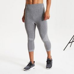 Legginsy do biegania termiczne męskie 3/4 In The Zone. Szare bielizna termoaktywna męska Dare 2b, m, bez wzorów, z dzianiny. Za 185.99 zł.