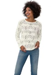Heine Sweter w kolorze kremowym rozmiar: 34. Brązowe swetry klasyczne damskie Heine, bez kołnierzyka. Za 66.00 zł.