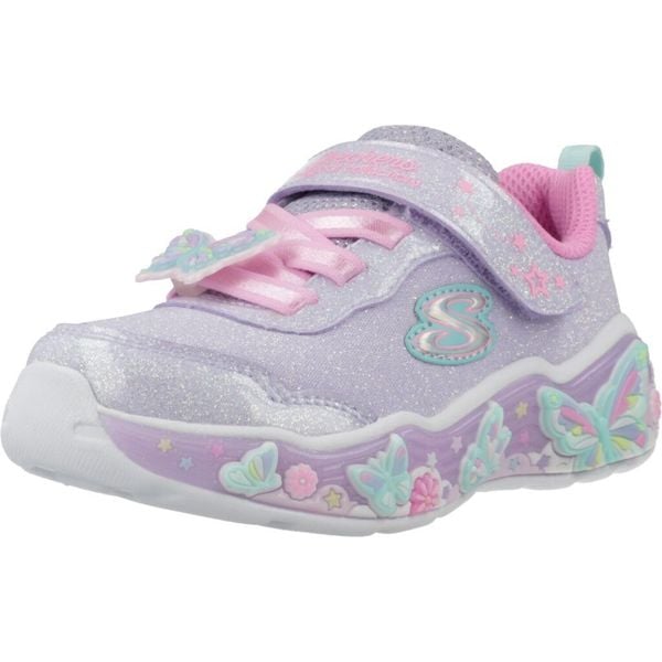 Buty SKECHERS LIGHTS LIL BUTTERFLY BLIS Fioletowy. Fioletowe obuwie treningowe damskie Skechers, na fitness i siłownię. Za 174.99 zł.