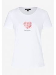 More & More Koszulka w kolorze białym rozmiar: 36. Białe bluzki damskie MORE & MORE, bez wzorów, bez kołnierzyka, bez ramiączek. Za 73.93 zł.